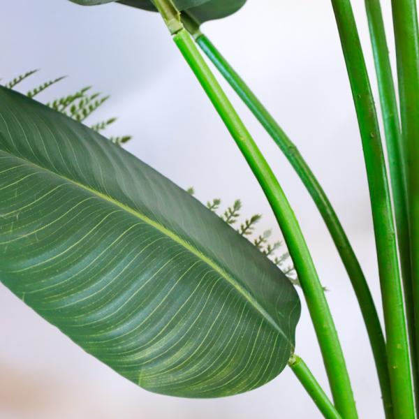 Anti UV Plastic Artificial Landscape Trees With Traveller'S And Areca Palm