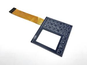 China Surface Printing Flexible Membrane Keypad With Milky LED Window on sale