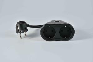 Tuya Wifi Control Wifi Smart Power Socket Electrical Plug EU 15A With 2 AC Outlets