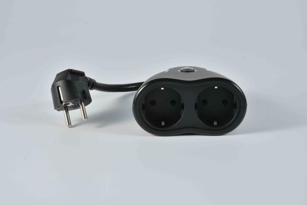 Quality Tuya Wifi Control Wifi Smart Power Socket Electrical Plug EU 15A With 2 AC Outlets for sale