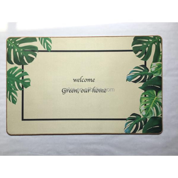Minglu BFM-030 door mat High quality Suede Fabric door floor mat bath mat with none slip rubber backed