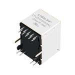 JXD3-0002NL Vertical Mount RJ45 Without Magnetic Jack With LEDs