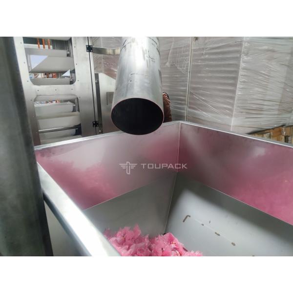 Candy Snack Peanut Grain Tea Chain Bucket Elevator T / C / Z Type Double Outlet For Food Machine