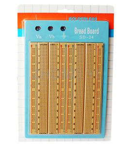 Wholesale Brown Electronics Breadboard Kit Prototyping With 4 Distribution Strips from china suppliers