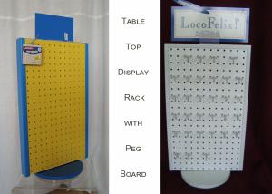 Wholesale Rotating Tabletop Pegboard Display / Double Side Countertop Pegboard Display from china suppliers