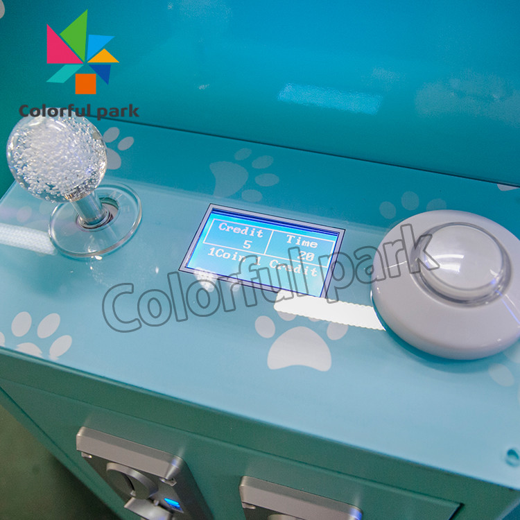 Single Player Custom Claw Machine For Game Center With color changing light