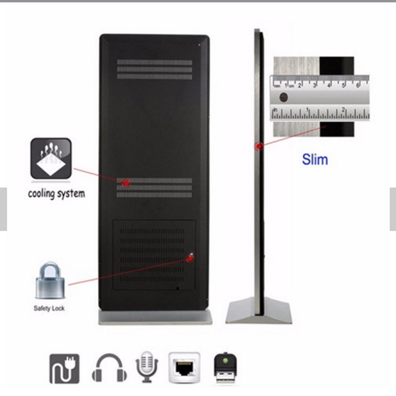 HD Output Interactive Digital Signage Brightness 400cd/m2 Max Resolution 1920*1080
