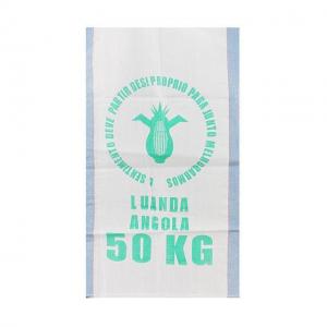 China 50kg Rice Flour PP Woven Bag White 600D - 1500D 40cm - 100cm Width on sale