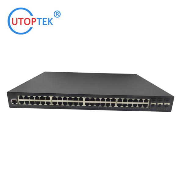 Layer3 Management 10/100/1000M 48xPOE+6port 10G SFP/SFP+ IEEE802.3af/at Total 800W POE Network switch(UT-PS48GP-6SFP+)