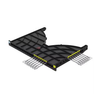 China Channel Type Cable Management Tray 24 Port Cable Manager For Data Center Rack / Cabinet on sale