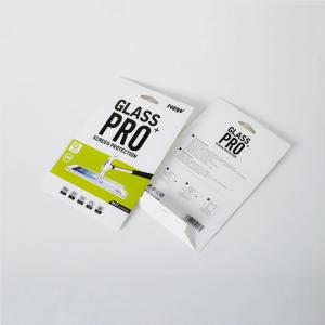 China Custom Mobile Phone Tempered Screen Protector Film Paper Packaging Box Matte Glossy Finish on sale