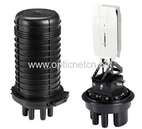 Quality Black Heat Shrinkable Joint Closure , Fiber Joint Enclosure 1 Large Oval Port for sale
