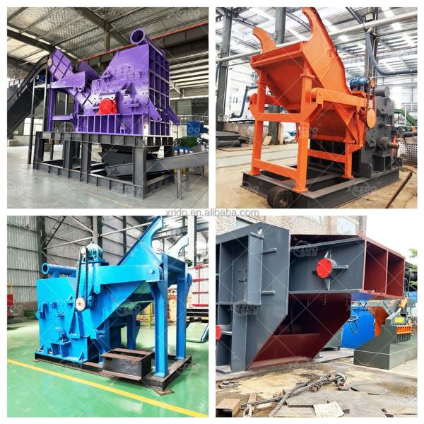 Iron Scrap Shredder Machine Waste Radiator Shredder Aluminum Hammer Mill