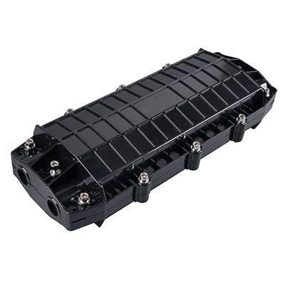 Quality 96 Core Fiber Optic Joint Closure , Balck Fiber Optic Splice Enclosure for sale