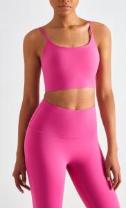 China Multi colors Drop Shipping U-Neck Long Sleeveless Seamless Yoga Tank Top Vests For Women on sale