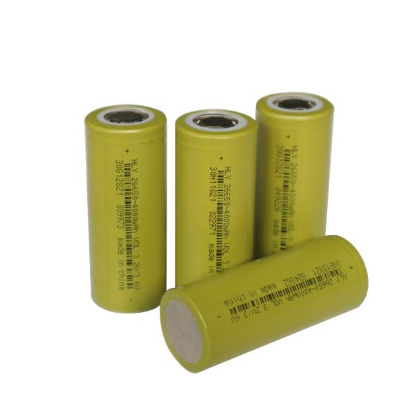 Quality Low Speed Car Rechargeable 3.6 Volt High Energy Lithium Battery 26650 4000mAh for sale
