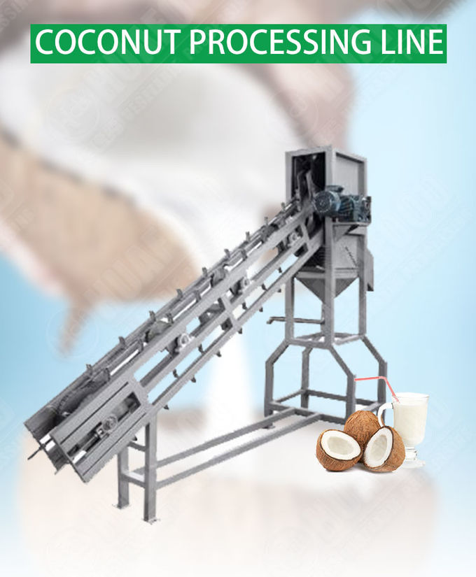 7.5kw Coconut Juice Extracting Machine Halving Half Cutting And Collecting Water