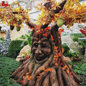 China Large Garden Animatronic Plant Sculpture Decoration Park Talking Tree For Sale on sale