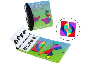 China Toddlers Travel Tangram CMYK Color Magnetic Building Blocks on sale