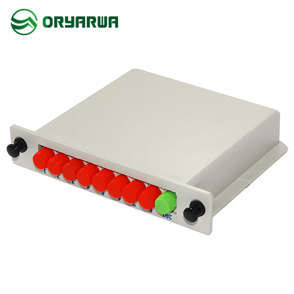 Wholesale FC UPC 1X8 Fiber Optic Cassette PLC Splitter ABS Material from china suppliers