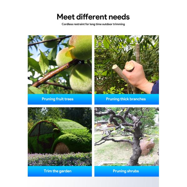 Swansoft Finger Protection Secateurs Battery Operated Scissor 25mm Battery Powered Orchard Pruner With High Quality