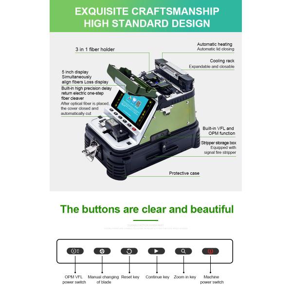 AI20 AI30 AI10 FTTH Fusion Splicer FTTH Optical Fiber Welder Fiber Optic Splicing Machine