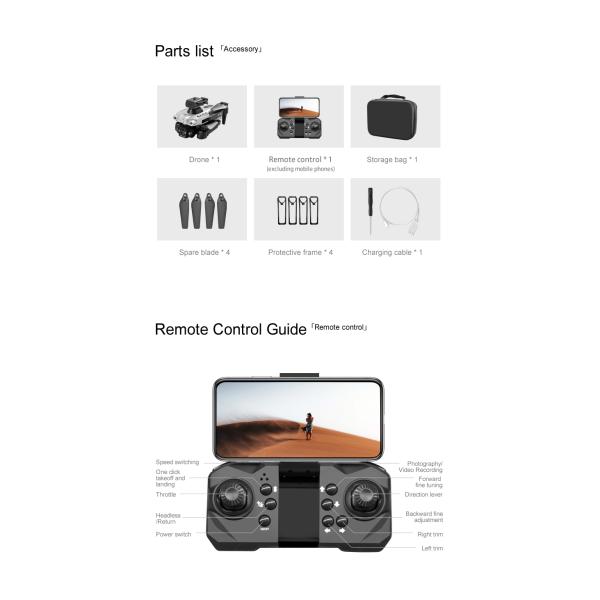 Lu200 Gesture Video Toy Drone Obstacle Avoidance 360 Degree Flip 2.4g Wifi Fpv Selfie Drone Folding Uav Aerial Quadcopter