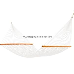 Wholesale 65 &quot; Wide Kingsize Outdoor Indoor Sleeping Hammock With Stand , 13 Ft Blue Rope Hammock from china suppliers