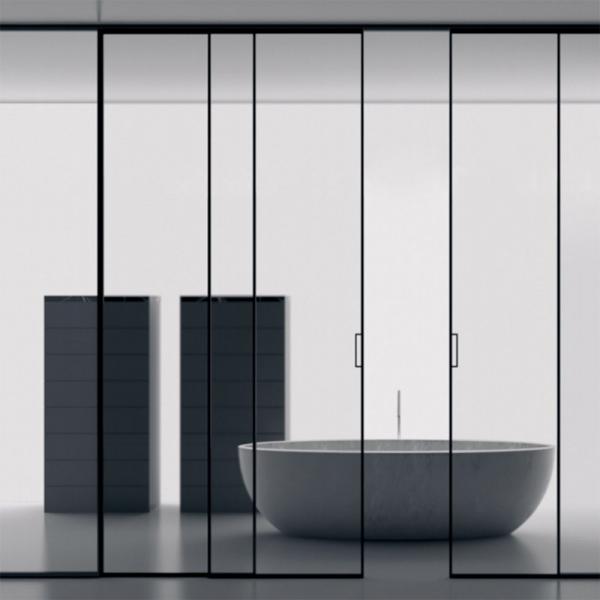 Customizable Modern Glass Partition Walls 5 - 12mm Thickness Environmentally Friendly