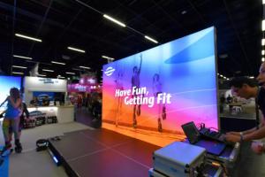 China Coated Light Led Banner Display Removable Printed Advertising Background on sale