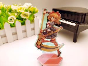 China Offset Printing Acrylic Stand Figures Pedestal Display Stands 11cm X 6.5cm on sale