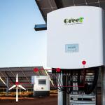 Grid Coupled Monocrystalline Solar Panel System with LCD Display