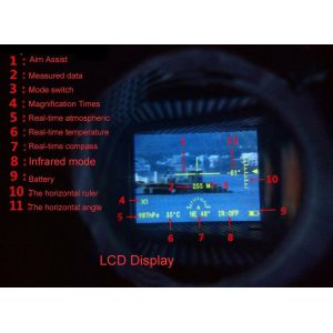 500m Laser Range Finder and 200m Night Vision Monocular Combo