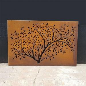 Wholesale Garden And Home Metal Wall Art Rusty Corten Steel Decorative Wall Panel from china suppliers