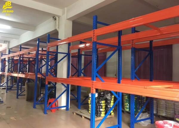 Quality Pipe Storage Warehouse Pallet Racking With Upright Guard / Bolts Custom Color for sale