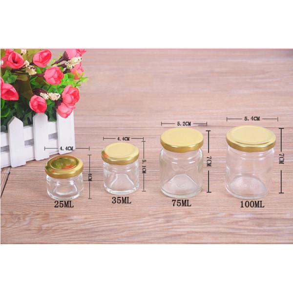 25 ml 35 ml 50 ml 75ml 85ml 100ml round fruit jam glass bottle