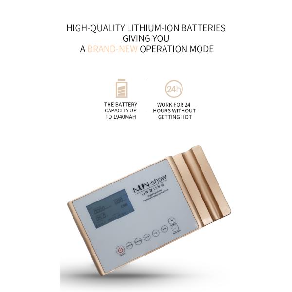 PMU Gold Microblading Permanent Makeup Machine Hollow Cup Motor