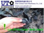 high efficiency rubber shredding machine/tyre shredder / waste rubber tire