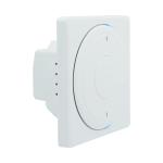 White 2 Gang Smart Switch Remote Control EU Standard With Timer And Countdown