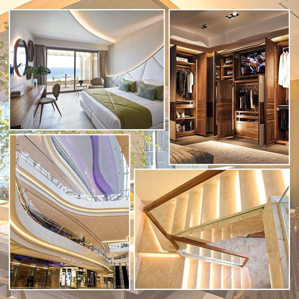 Super Slim Width 3mm 90Ra COB LED Strip Bendable LED Tape 12V Dotless Flip Chip 3000K Ultra Thin Flexible