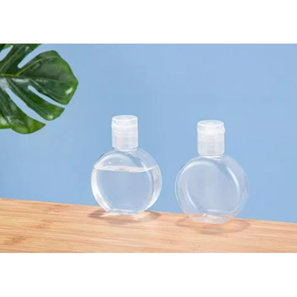 Empty Round Pet 30ml Flip Top Plastic Bottles With Cap Small Size