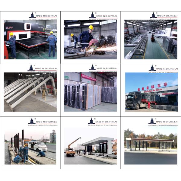 10mm Tempered Glass 110v Bus Stop Waiting Shed