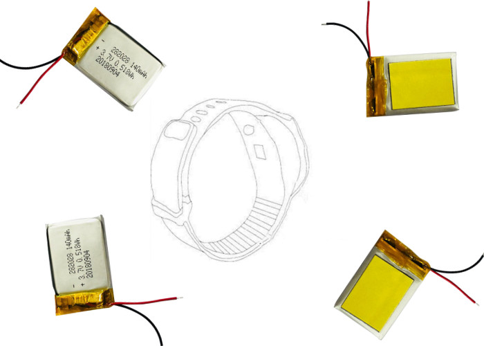 Low Self Discharge Lipo Batteries 282028 / 3.7V 140mAh Lithium Polymer Battery