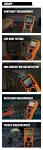 Overload Protection Handheld Digital Multimeter With T - RMS Wide Range And High