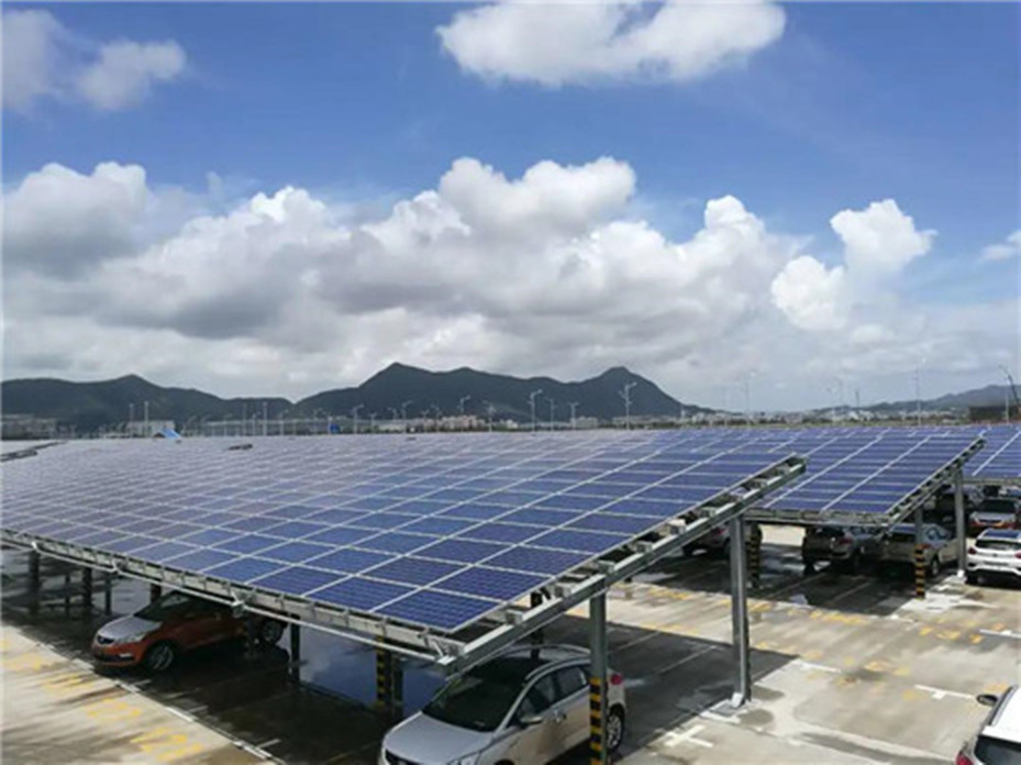 Original Carbon Steel Waterproof Solar Carport Mounting System