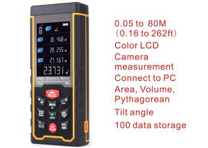 China Laser distance meter Range finder outdoor 80m W-camera rechargeable battery Color LCD laser tape measure Area/volume on sale