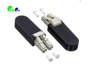 China LC - LC MM Fiber Optic Loopback  OM1 62.5 / 125 , OM2 50 / 125 With Black Plastic Shell on sale