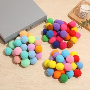 China 10mm 15mm Colored Fluffy Pom Pom Balls DIY Handmade Sewing Craft on sale