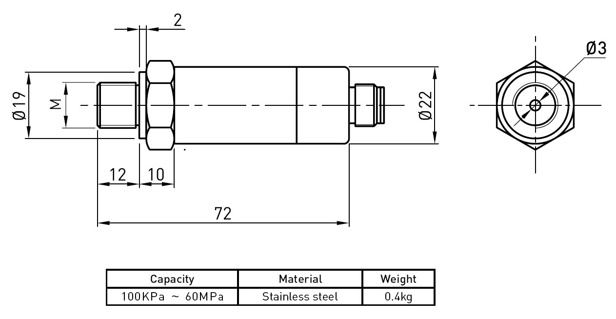 Washer Type Force Sensor Load Cell , Compression Load Sensor Transducer