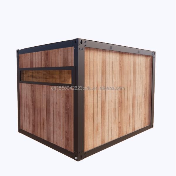 10ft Mini Prefab Modular Mobile Shipping Container Small Size Office House with 50/75/100mm Wave Sandwich Panel Walls